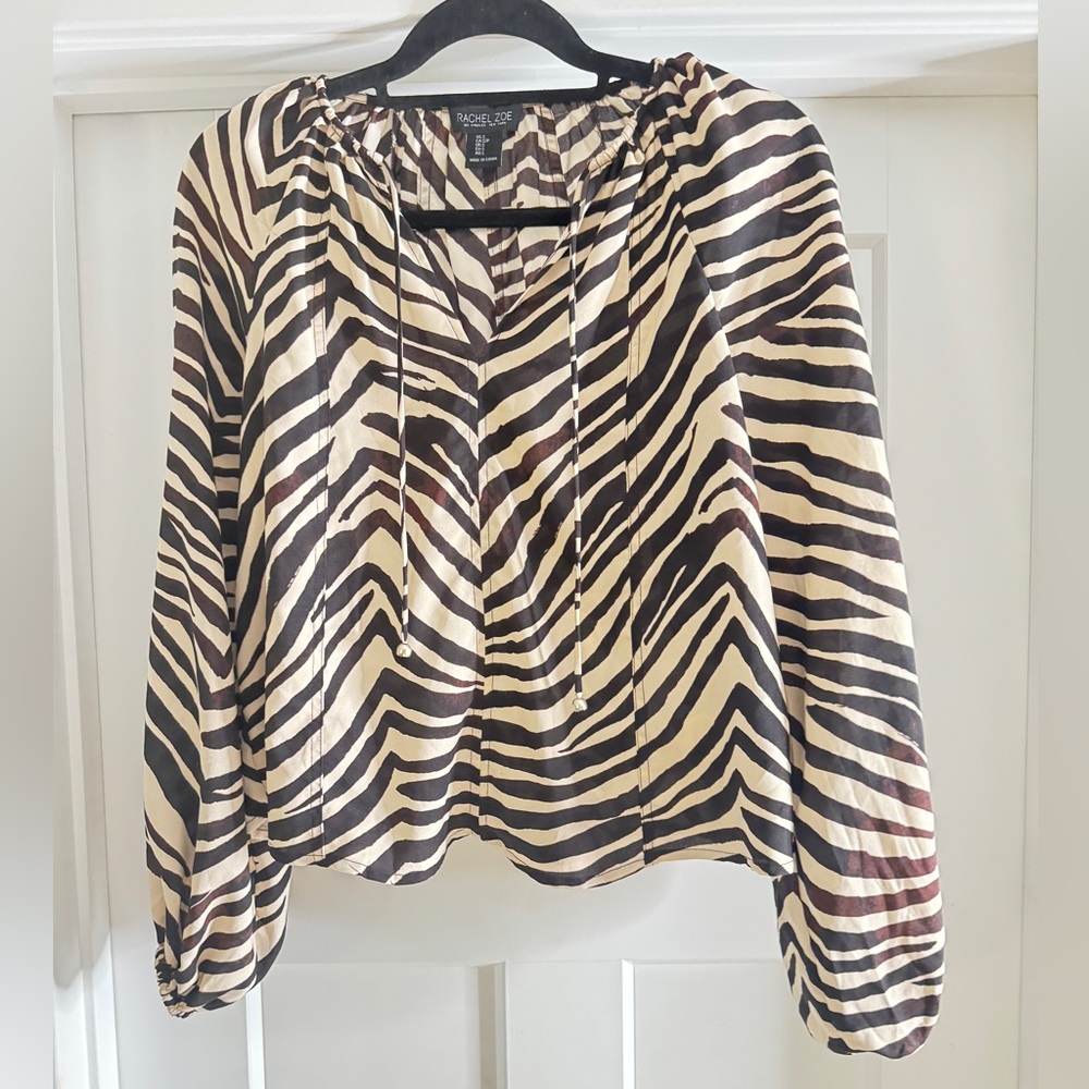 Zebra print blouse!